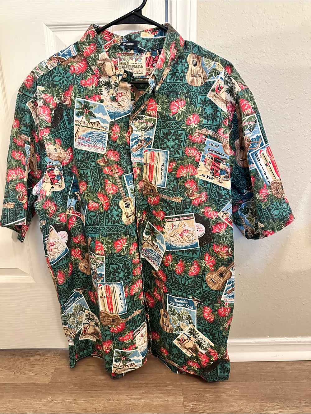 Reyn Spooner Mele Kalikimaka Shirt Limited Issue Hawaiian Traditions Size XL